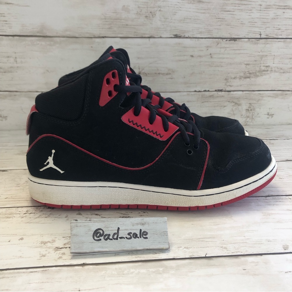 JORDAN 1 Flight 2 Boy’s Black/White Sneakers Size 6Y - Picture 1 of 13